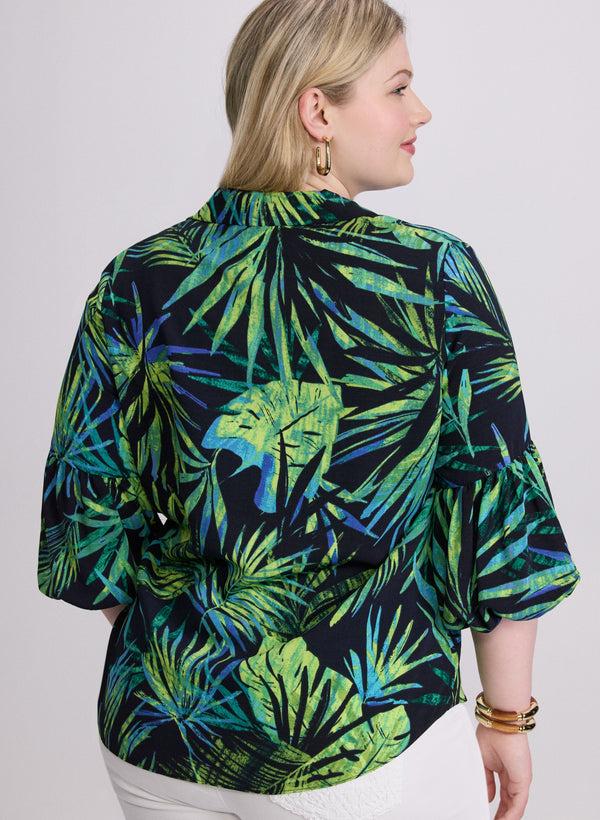 Laura Joseph Ribkoff - Palm Print Blouse