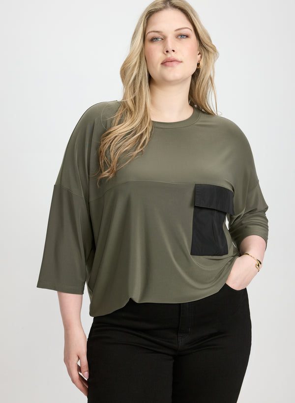 laura Joseph Ribkoff - Patch Pocket Top