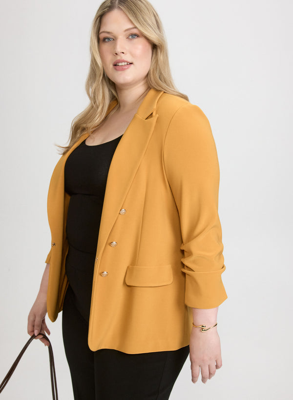Laura Joseph Ribkoff - Pinched Sleeve Blazer