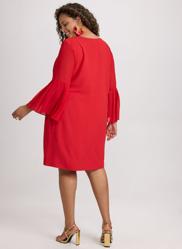 Laura Joseph Ribkoff - Pleated Sleeve Dress