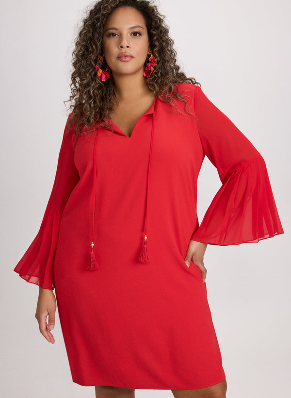 laura Joseph Ribkoff - Pleated Sleeve Dress