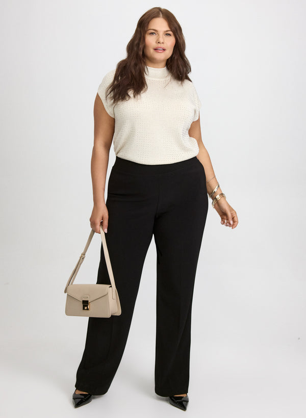 Laura Joseph Ribkoff - Rhinestone Detail Knit Top