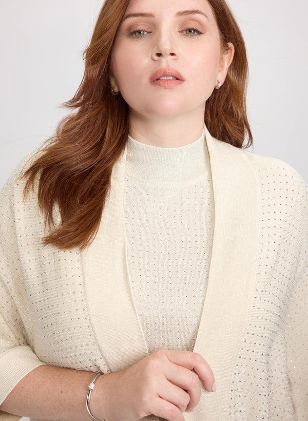 Laura Joseph Ribkoff - Rhinestone Open Cardigan