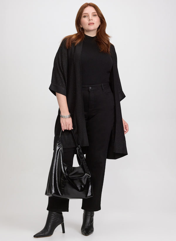 Laura Joseph Ribkoff - Rhinestone Open Cardigan