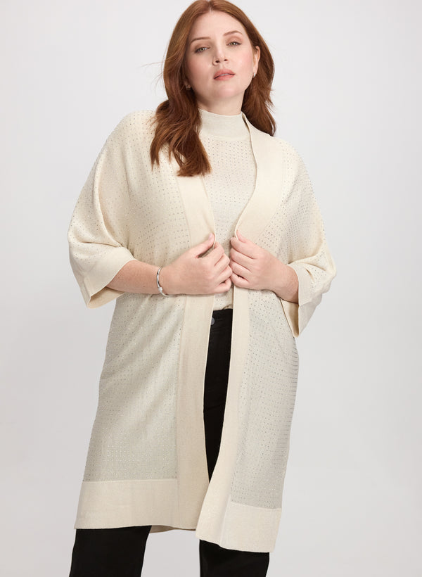 laura Joseph Ribkoff - Rhinestone Open Cardigan