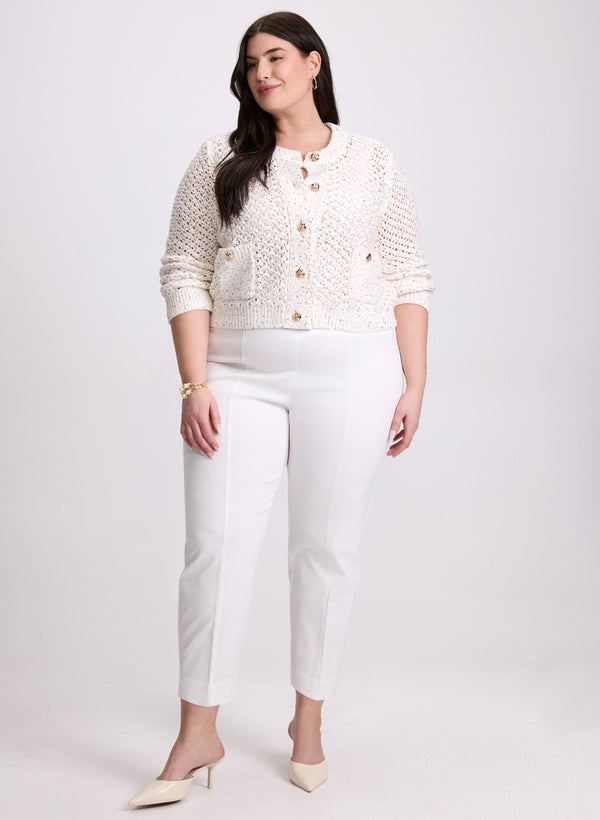 Laura Joseph Ribkoff - Sequin Knit Cardigan