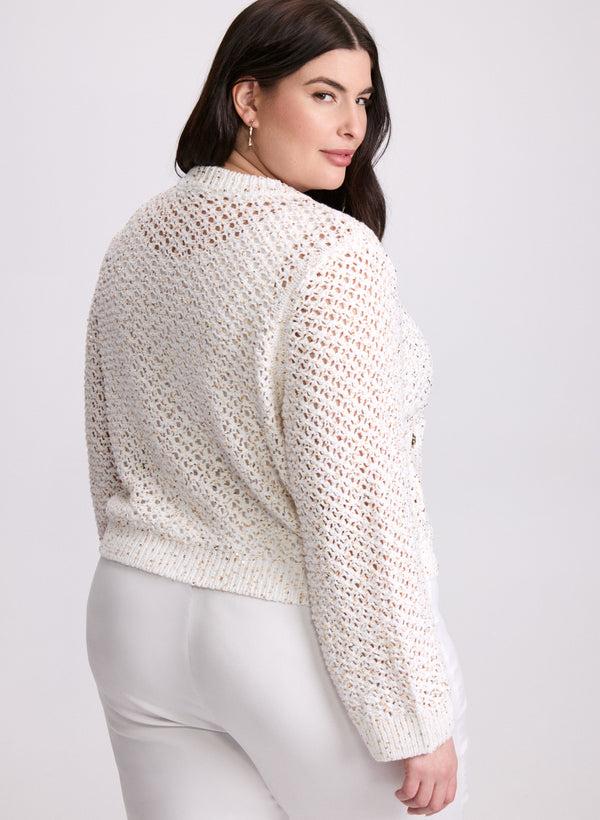 Laura Joseph Ribkoff - Sequin Knit Cardigan