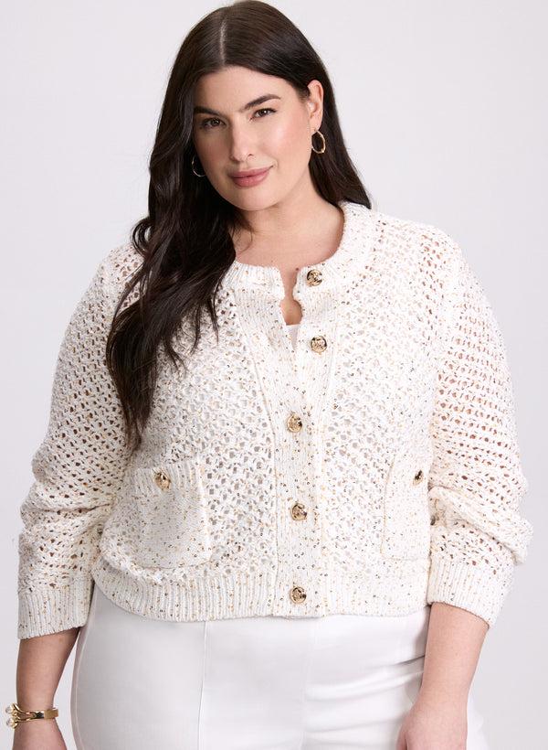 laura Joseph Ribkoff - Sequin Knit Cardigan