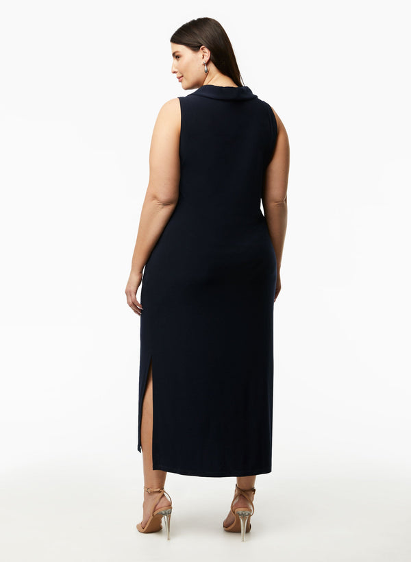 Laura Joseph Ribkoff - Sleeveless Cowl Neck Dress