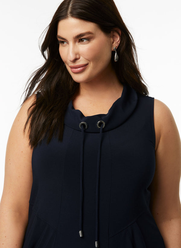 Laura Joseph Ribkoff - Sleeveless Cowl Neck Dress