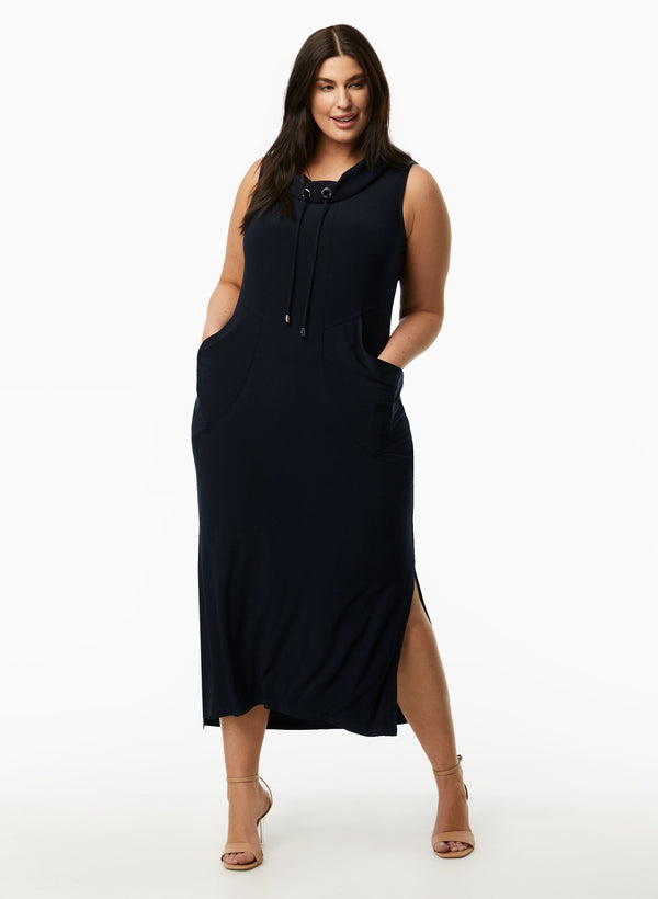 laura Joseph Ribkoff - Sleeveless Cowl Neck Dress