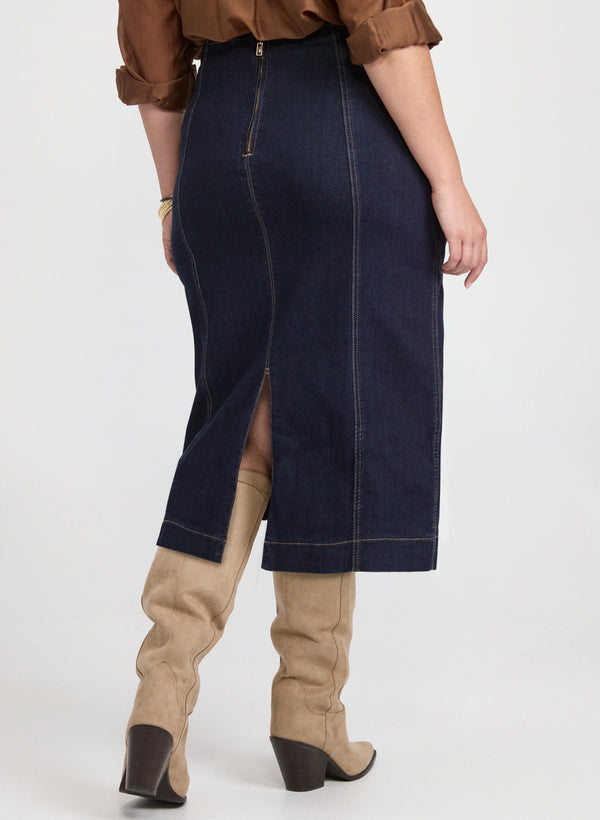 Laura Joseph Ribkoff - Slim Denim Skirt