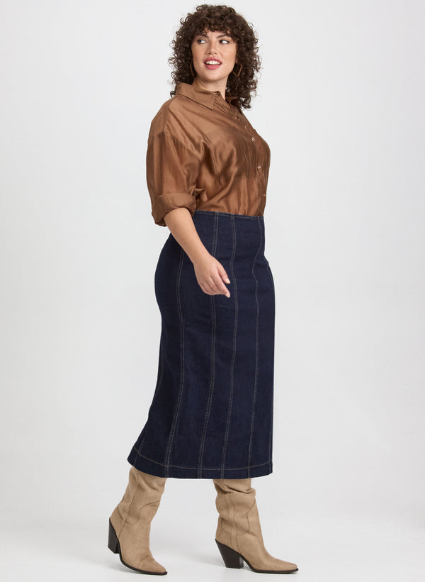 Laura Joseph Ribkoff - Slim Denim Skirt