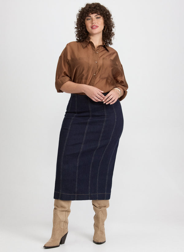 Laura Joseph Ribkoff - Slim Denim Skirt