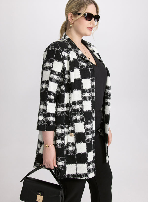 Laura Joseph Ribkoff - Tweed Patchwork Coat