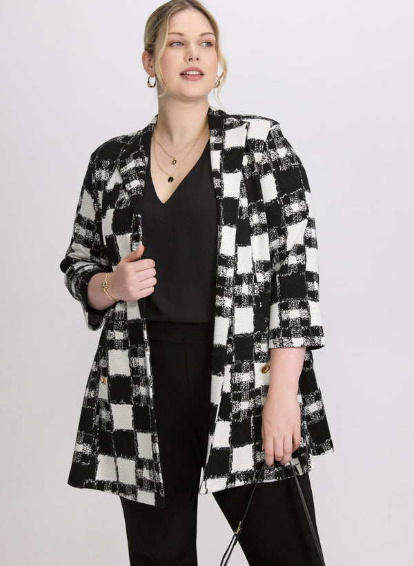 laura Joseph Ribkoff - Tweed Patchwork Coat