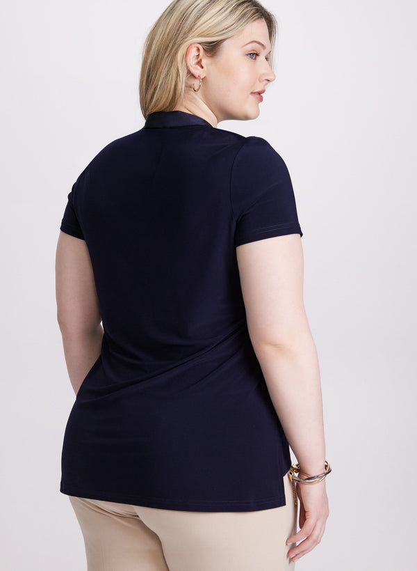 Laura Joseph Ribkoff - V-Neck Tie Top