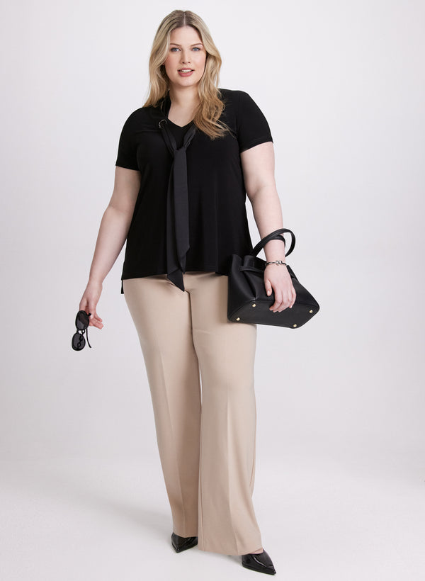 Laura Joseph Ribkoff - V-Neck Tie Top