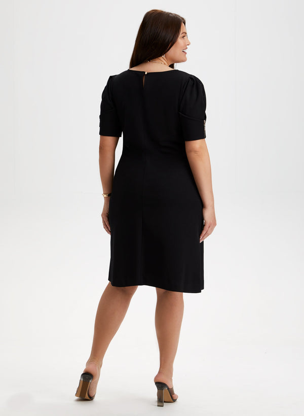 Laura Joseph Ribkoff - Zip Detail A-Line Dress