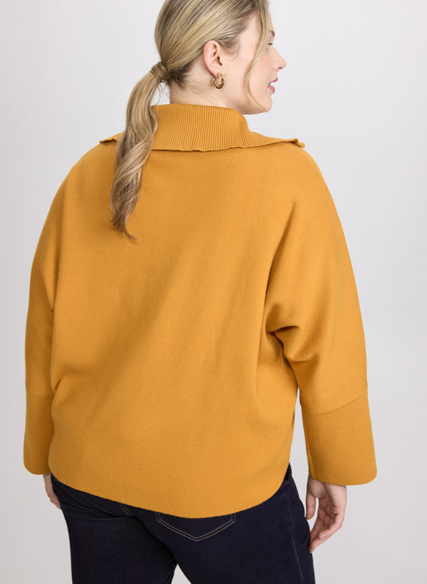 Laura Joseph Ribkoff - Zip-Up Pullover Sweater