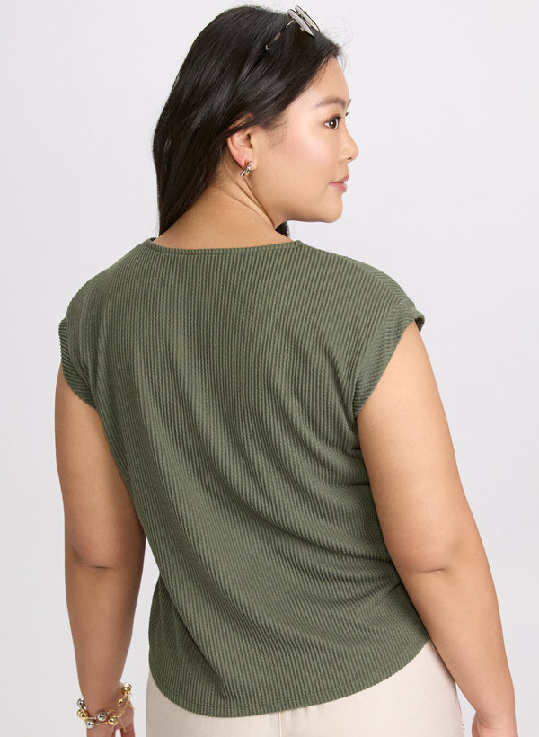 Laura Knit Cap Sleeve Top
