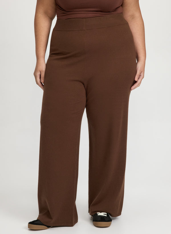 laura Knit Straight-Leg Pants