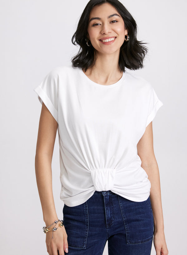laura Knotted Hem T-Shirt