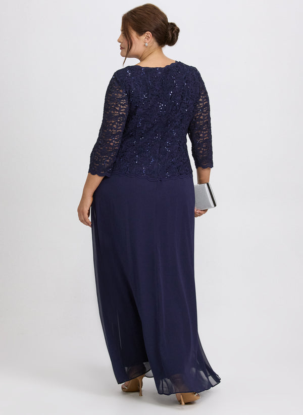 Laura Lace & Chiffon Dress