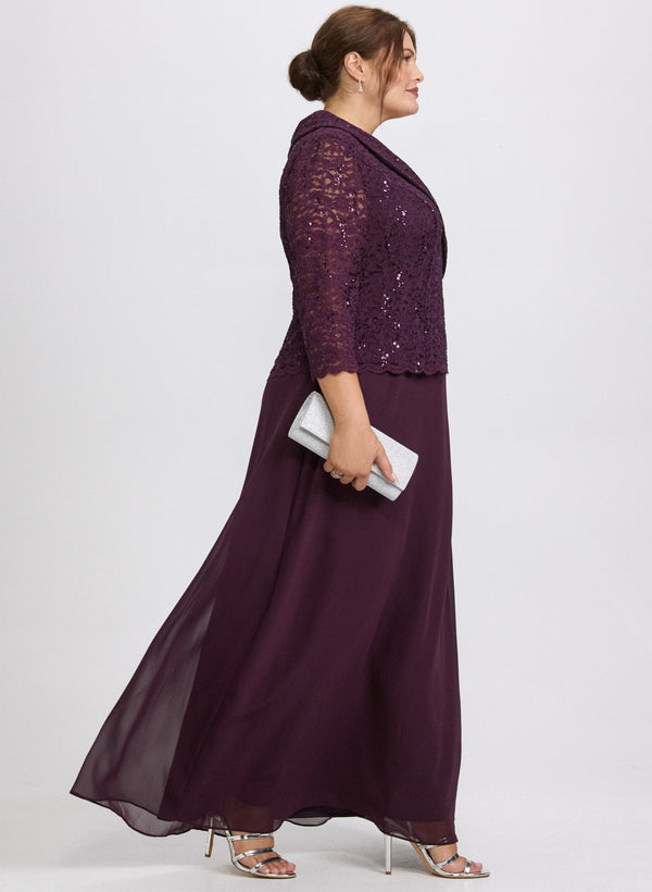 Laura Lace & Chiffon Dress