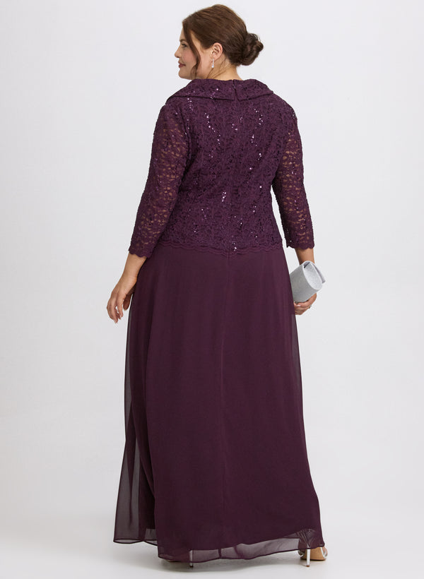 Laura Lace & Chiffon Dress