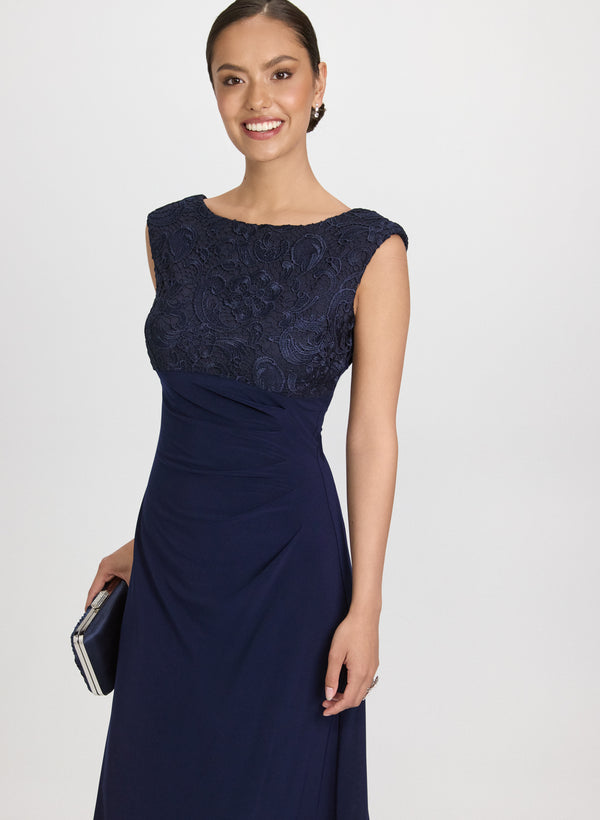 Laura Lace Cowl Back Dress