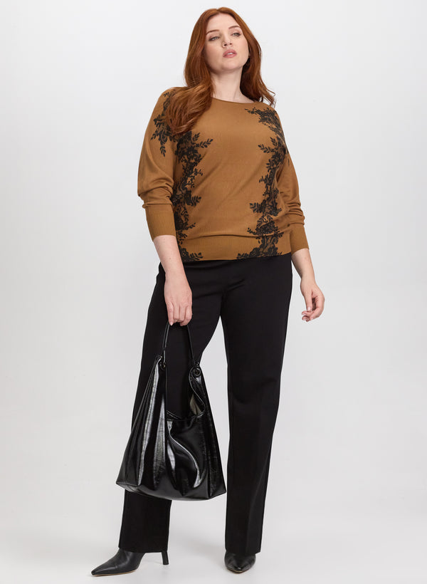 Laura Lace Embroidered Pullover