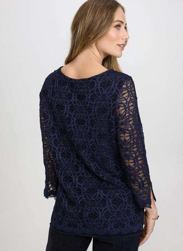 Laura Lace Long Sleeve Blouse