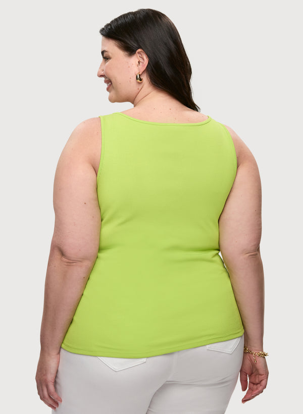 Laura Lace-Up Ribbed Tank