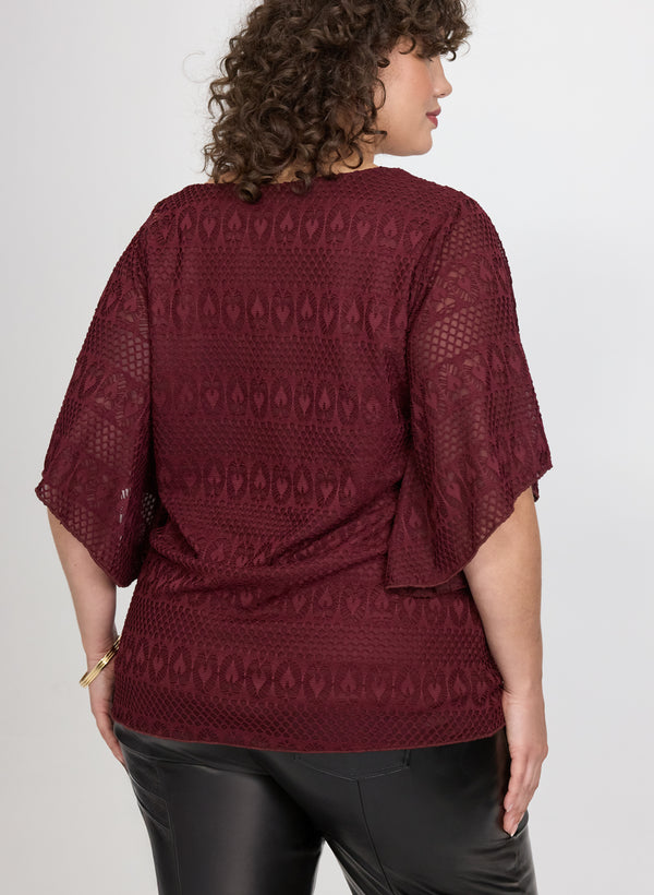 Laura Lace V-Neck Blouse