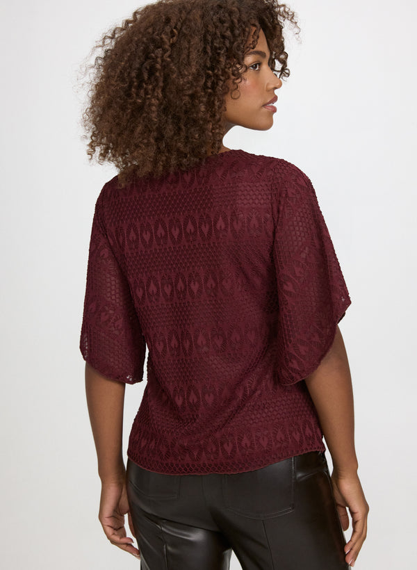 Laura Lace V-Neck Blouse