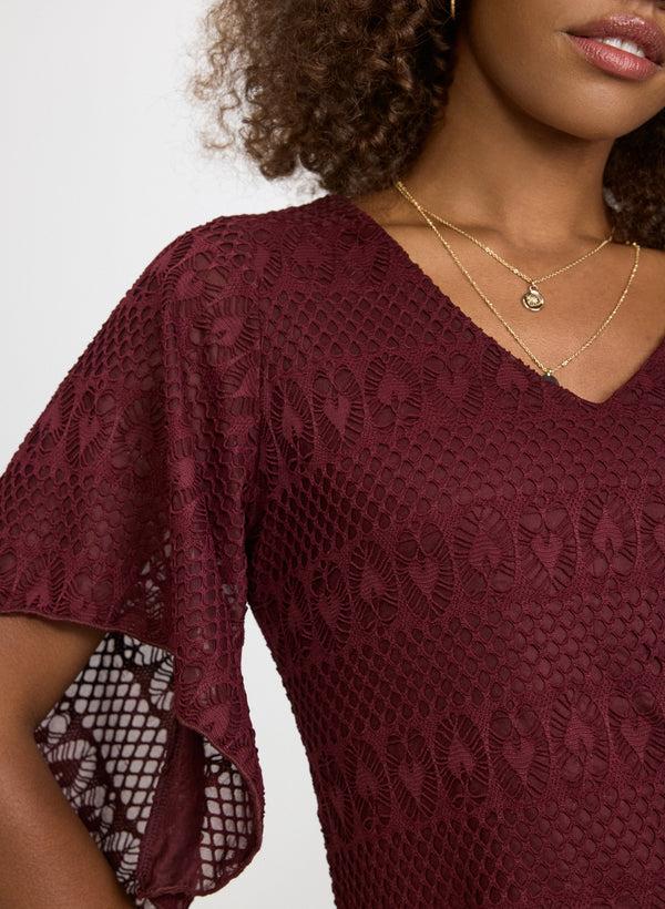 Laura Lace V-Neck Blouse