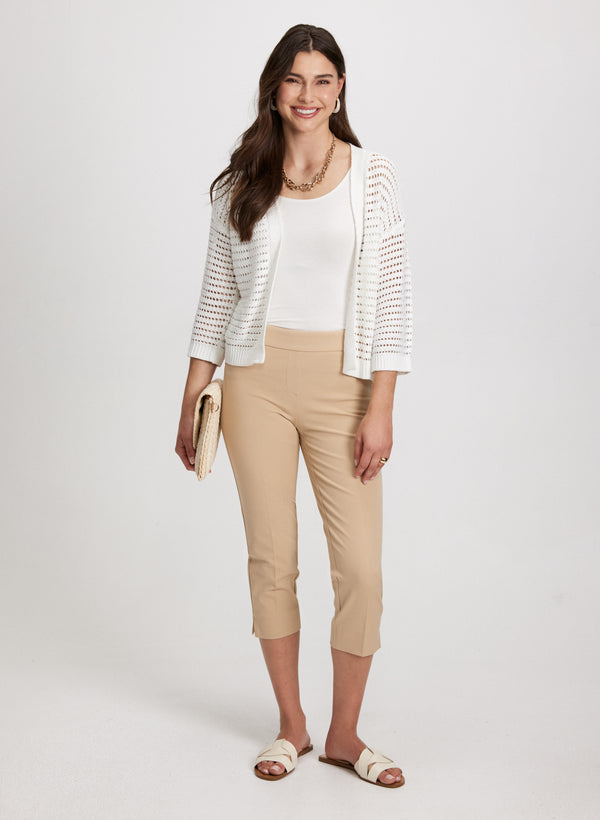 Laura Lateral Slit Pull-On Capris