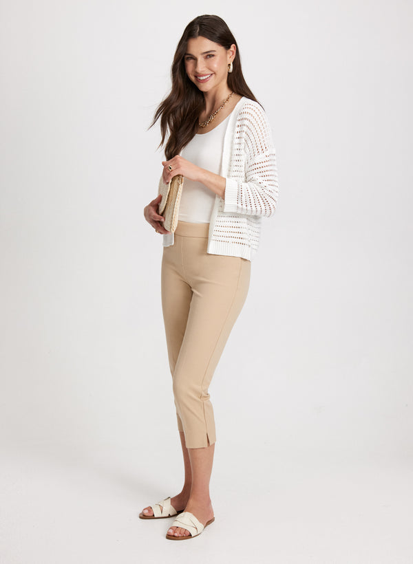 Laura Lateral Slit Pull-On Capris