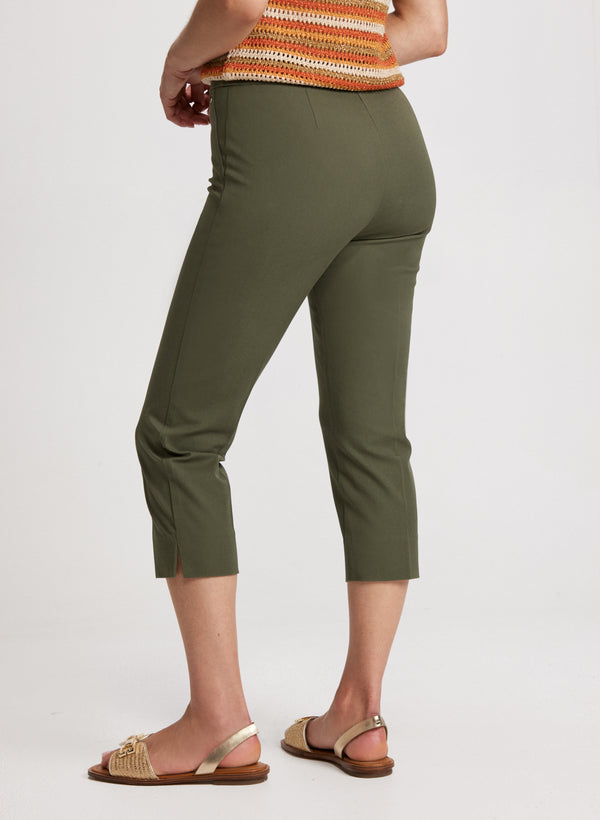 Laura Lateral Slit Pull-On Capris