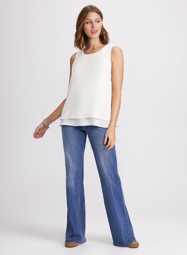 Laura Layered Crepe Blouse