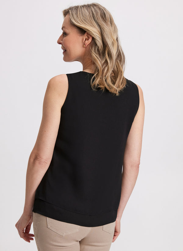 Laura Layered Crepe Blouse