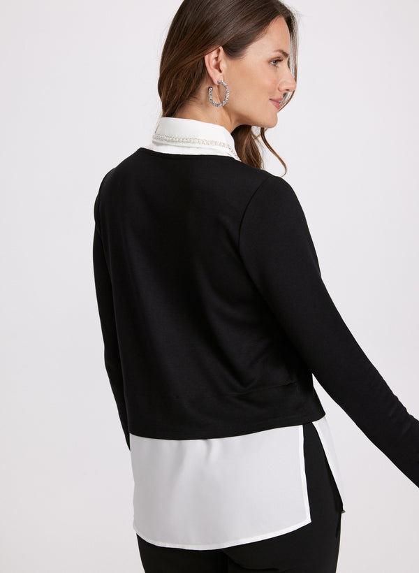 Laura Layered Poplin Top