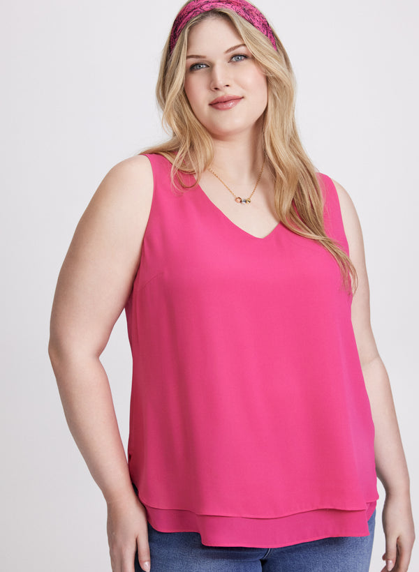Laura Layered Sleeveless Blouse