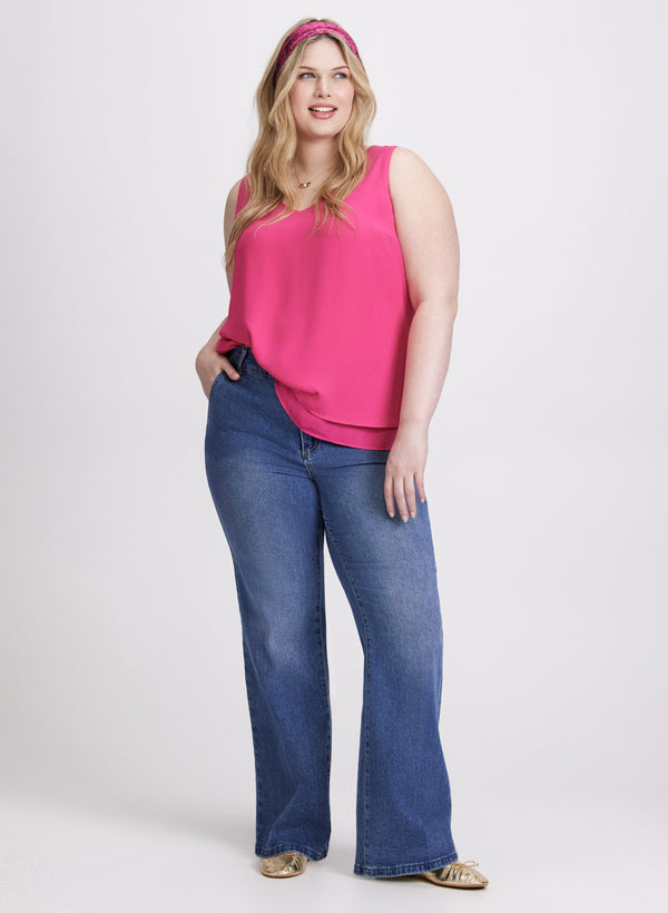 Laura Layered Sleeveless Blouse