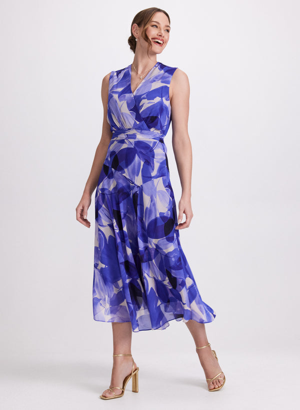 laura Leaf Midi Dress