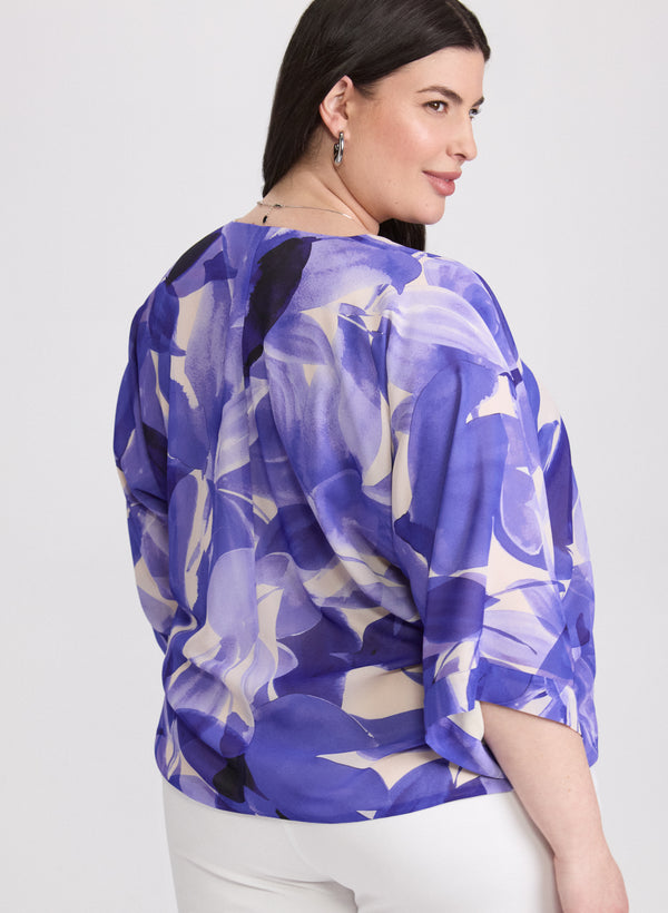Laura Leaf Print Blouse