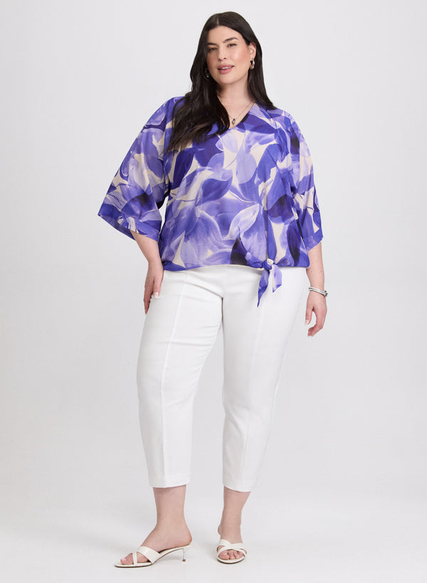 Laura Leaf Print Blouse