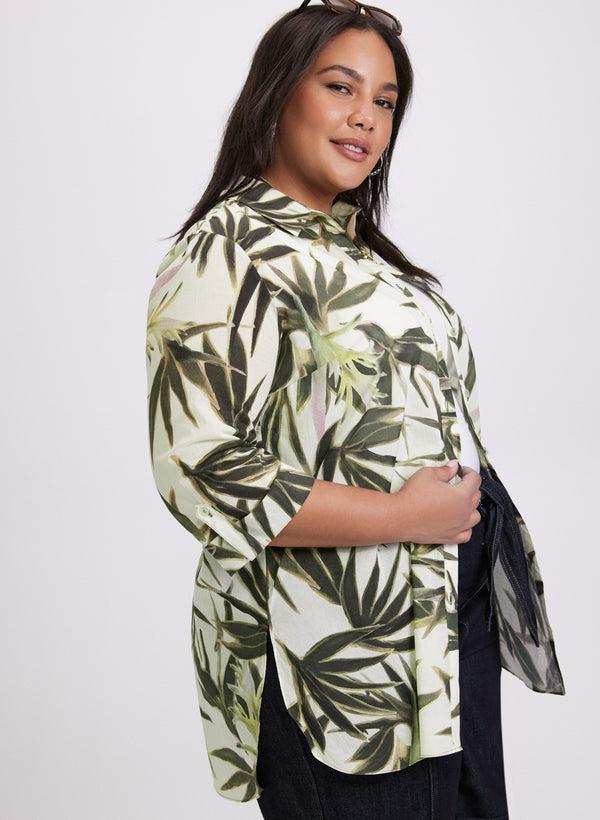 Laura Leaf Print Blouse