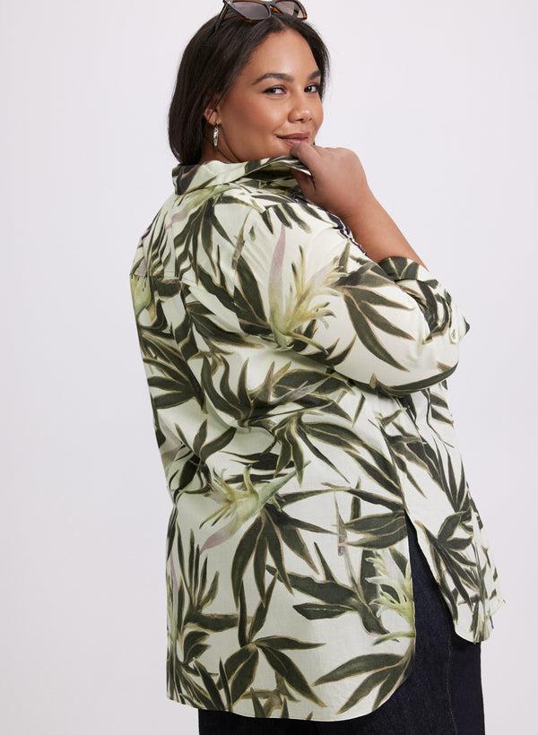 Laura Leaf Print Blouse